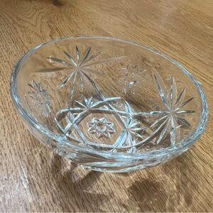 Anchor Hocking Early American Prescut glass bowl- the Star of David pattern.